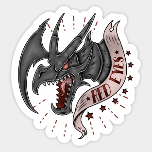 RED EYES Sticker